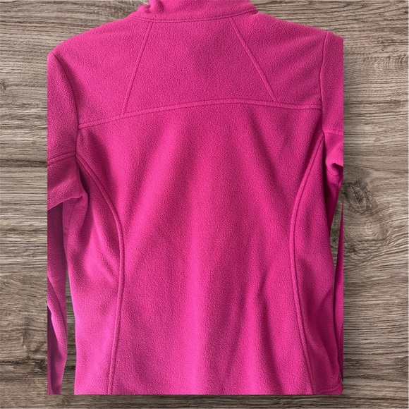 Used Columbia Women's Fuchsia Full-Zip Fleece Jacket - Size M - Picture 3 of 8